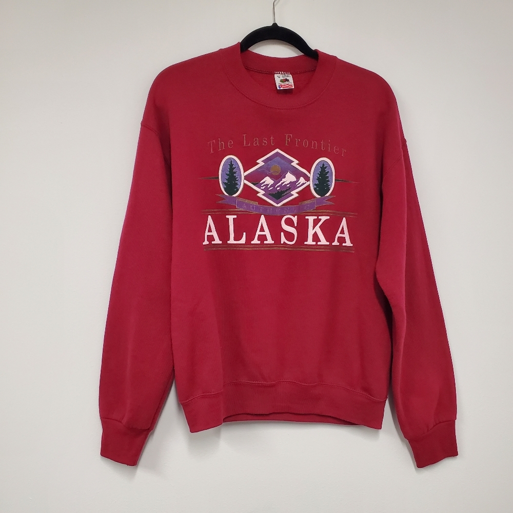 Fruit of the Loom Red Alaska Sweatshirt
